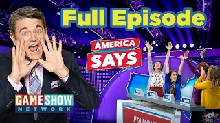 America Says  FULL EPISODE  Game Show Network [upl. by Eenert]