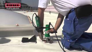 Leister TRIAC DRIVE roof hot air welding [upl. by Liana]