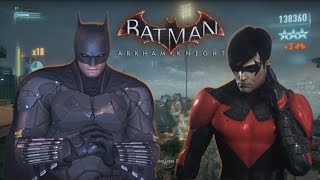 Batman Arkham Knight  Guardians Combat Challenge BATMAN amp NIGHTWING GAMEPLAY [upl. by Jaynell677]