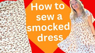 How to make a Smocked Dress WITHOUT a Pattern [upl. by Yellhsa435]