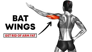 Flabby Arms Get Rid of Bat Wings  8Min Arm Fat Workout [upl. by Bahr]