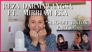 Reza Darmawangsa ft Mirriam Eka quotSingOff TikTok Part IVquot  Reaction Video [upl. by Eniad]