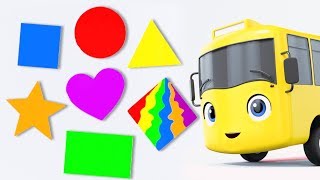 Learn Colors and Shapes  Educational Videos for Children  Baby Songs  Go Buster  Little Baby Bum [upl. by Essilrahc]