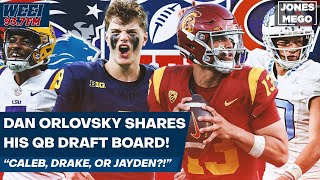 Dan Orlovsky shares his 2024 NFL Draft Board for Quarterbacks [upl. by Osber]