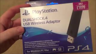 How to use the PlayStation DUALSHOCK4 USB Wireless Adaptor to Connect Controller to PC Wirelessly [upl. by Ellertnom]