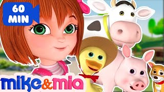 Nursery Rhymes Songs with Lyrics and Action  Collection of Popular Kids Songs by Mike and Mia [upl. by Ariak]