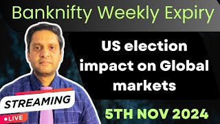 Nifty Analysis for tomorrowUS election Impact on marketsUS Election latest newsBanknifty expiry [upl. by Inajar]