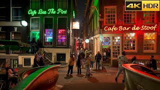 Amsterdam Red Light Area 🚨Is it safe to walk with an expensive camera📹Walking Tour 4K HDR [upl. by Acinnod]