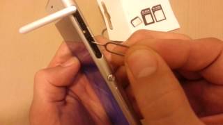 All SonyXperia Zs How to Insert Sim Card [upl. by Nosila]