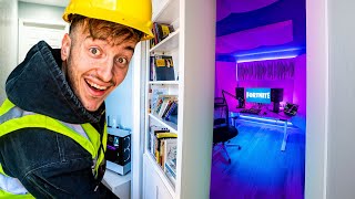 i built my DREAM Hidden Gaming Room in my Parents House [upl. by Etnad]