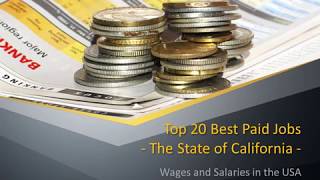 20 Best Paid Jobs in California [upl. by Dublin]