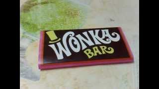 Willy Wonka Chocolate Golden Ticket from Willy Wonka and the chocolate factory [upl. by Somar186]