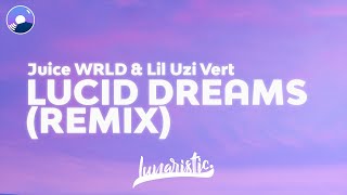 Juice WRLD amp Lil Uzi Vert  Lucid Dreams Remix Clean Version amp Lyrics [upl. by Grieve]