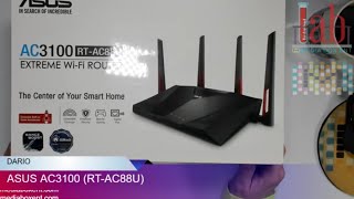 OVERVIEW ASUS AC3100 RTAC88U GAMING ROUTER [upl. by Ailuig428]