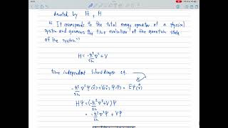 ตัวดำเนินการฮามิลโทเนียน hamiltonian operator ในวิชา กลศาสตร์ควอนตัม quantum mechanics คืออะไร [upl. by Fazeli]