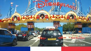 driving from Paris to Disneyland Paris over the highway  a sunny road trip in France [upl. by Allenad438]