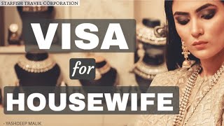 Visa Process for Housewives In Hindi  हिंदी में [upl. by Mafala]