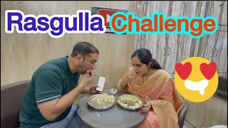 Rasgulla Eating Challenge ।Looser will eat chilli । [upl. by Furlani]