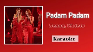 PADAM PADAM Violeta y Denna KARAOKE OT23 [upl. by Odilia232]