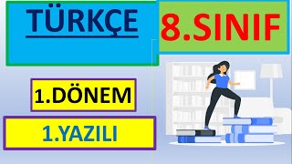 8 Sınıf Türkçe 1 Dönem 1 Yazılı  2024 2025 açık uçlu Örnek Sorular HECCE YAYINLARI [upl. by Jennings]