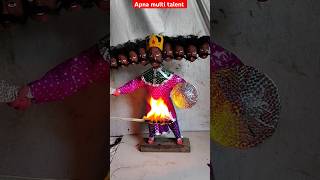 🗞️📰 रावण कैसे बनाए  Ravan Putla making  Ravan kaise banate hain Shorts [upl. by Natsirk]