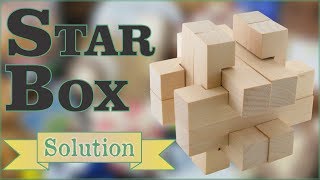 Solution for Star Box from Puzzle Master Wood Puzzles [upl. by Aline]