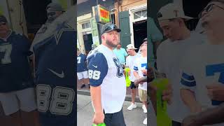 Cowboys VS Saints fans in New Orleans [upl. by Ihcalam]