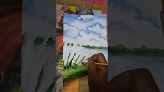 Kasher bon paintingwater colour scenery art sandipanart scenerydrawing painting drawing [upl. by Genevieve192]