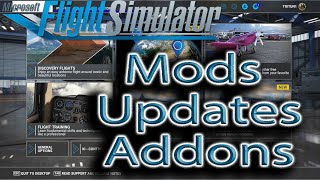 Microsoft Flight Simulator  More Mods Updates and Addons [upl. by Llarret]