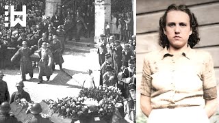 Public execution of vengeful Nazi Gestapo collaborator responsible for 10 Deaths  Herta Kašparová [upl. by Reppart]