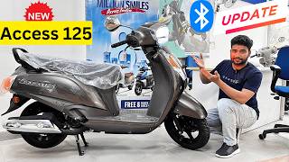 Suzuki Access 125 Light Grey Colour New Model 2024 On Road Price Features Mileage Top Speed Review [upl. by Holland]