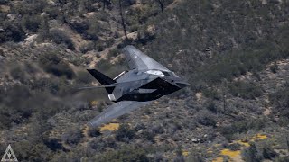 Two F117s and many other jets Flying Low Level in the Sidewinder [upl. by Casimir268]