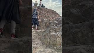 Rania Rayan Vlogs  climbing Uhad mountain madina [upl. by Zetnahs]