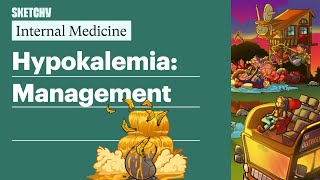 Hypokalemia Management Internal Medicine  Sketchy Medical [upl. by Zeculon]