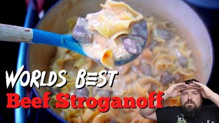 WORLDS BEST BEEF STROGANOFF RECIPE  Tried It amp Loved It [upl. by Aizitel93]