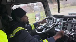 Floating gears smooth nice and easy through ColumbusOhio￼ loaded 18 Speed trucker truckdriver [upl. by Melquist472]