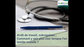 Santé au travail  les arrêts maladie la subrogation [upl. by Nednil]