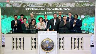 ICE Climate and Capital NYSE ICE Rings The Closing Bell® [upl. by Cul]