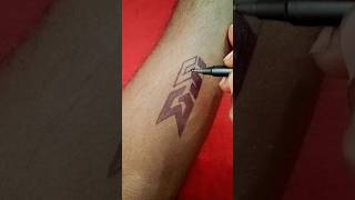 simple tattoo design 😯tattoo tattooideas ytshorts 🙂 [upl. by Anaidni931]