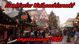 Frankfurter Weihnachtsmarkt Impressionen 2022 [upl. by Kciregor763]