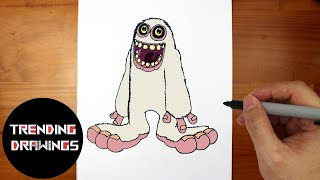 How to draw a my singing monsters TweedleMammottJammerRare CybopPangoRare Oaktopus Epic Congle [upl. by Clarey]