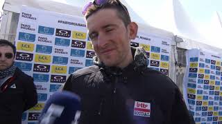 Tiesj Benoot  Interview avant course  ParisRoubaix 2019 [upl. by Llekcor978]