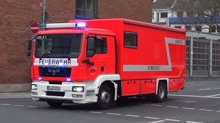 ReserveLF  Löschzug  GWAtemschutz BF FW 1  FuStW Polizei Köln PI Mitte [upl. by Lowell318]