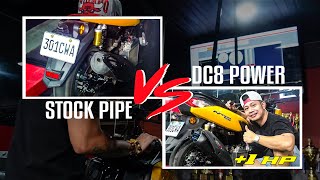 Stock pipe vs DC8 Silent power 🔥🔥 [upl. by Oidivo729]