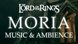 Moria  Lord of the Rings Music amp Ambience  Dwarven Music with Cavern Ambience [upl. by Amadeo]