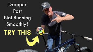 MTB Dropper Post Maintenance Hack [upl. by Bonneau]