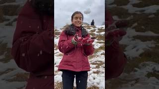 Snowfall in Naddi Mcleodganj Today snowfall Snowfallinnaddi snowfallinmcleodganj youtubeshorts [upl. by Camm]