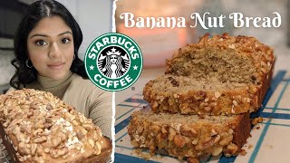 Starbucks Banana Nut Bread Copycat Recipe [upl. by Yarahs]