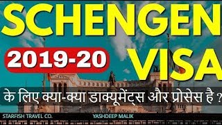 Schengen Visa Process amp Documents for Indian Citizens  हिंदी में [upl. by Nehtanhoj105]