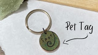 DIY Spiral Design Pet Tag [upl. by Ladd]